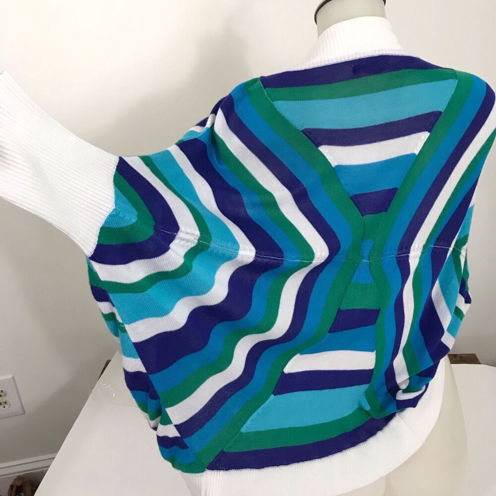 Cache Knit Cardigan Open Front Size Xs Y2k - image 7